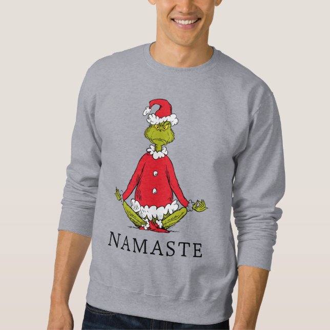 Grinch | Namaste Jultomten Lång Ärmad Tröja (Framsida)