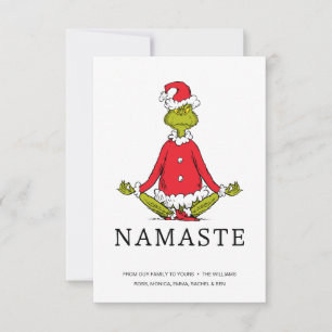Grinch Namaste Tomte Kort