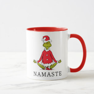 Grinch Namaste Tomte Mugg