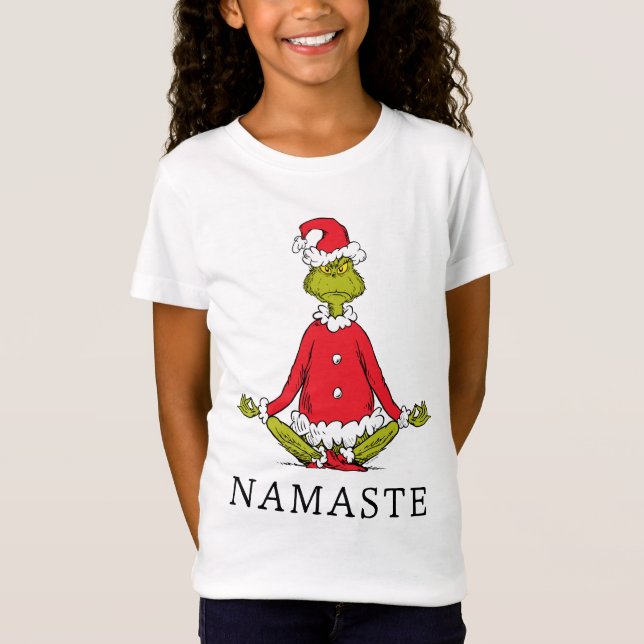 Grinch | Namaste Tomte T Shirt (Framsida)