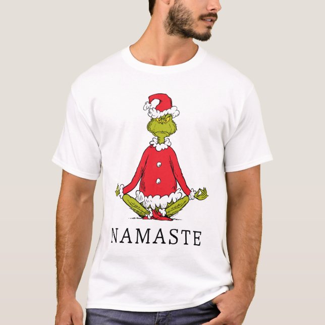 Grinch | Namaste Tomte T Shirt (Framsida)
