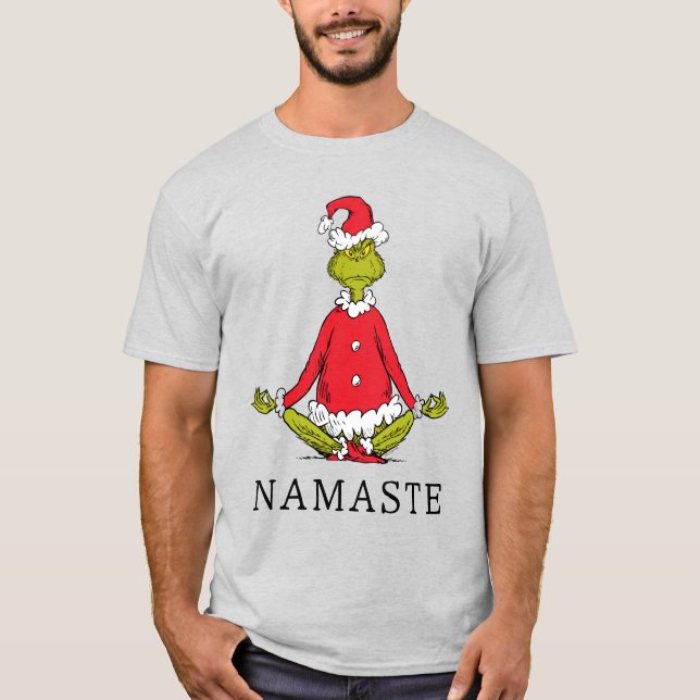 Grinch | Namaste Tomte T Shirt (Framsida)