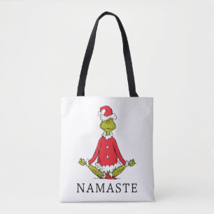 Grinch Namaste Tomte Tygkasse