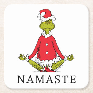 Grinch Namaste Tomte Underlägg Papper Kvadrat