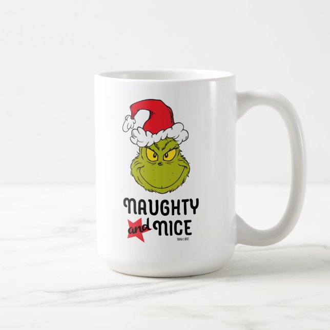 Grinch | Naughty and Nice Kaffemugg (Höger)