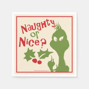 Grinch Naughty eller Nice Pappersservett