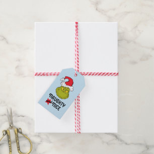 Grinch  Naughty och Nice Presentetikett