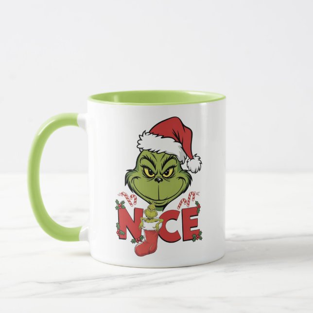Grinch Nice Christmas Mugg (Vänster)