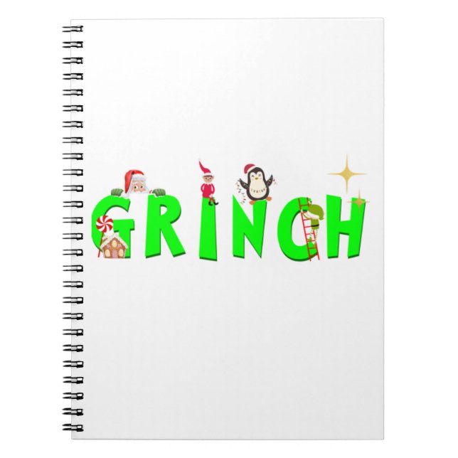 Grinch Notebook Anteckningsbok (Framsidan)