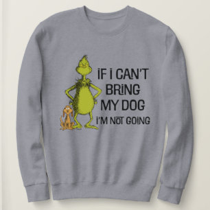 Grinch Om jag inte får ta med min hund kommer jag T Shirt