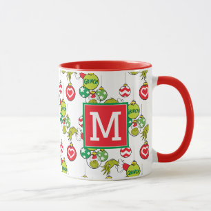 Grinch Ornament Mall Lägg Till Ditt Monogram Mugg