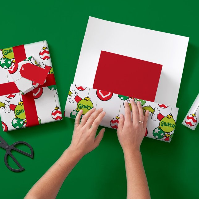 Grinch Ornament Mönster Presentpapper (Skapare uppladdad)