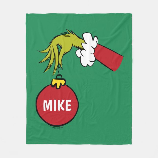 Grinch | Personalized Ornament Fleecefilt (Framsidan)