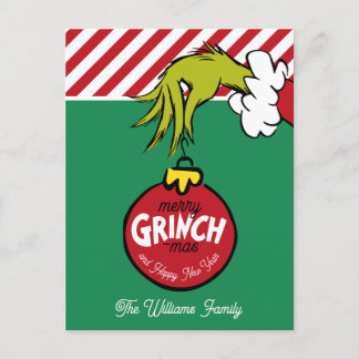 Grinch | Personalized Ornament Helg Vykort
