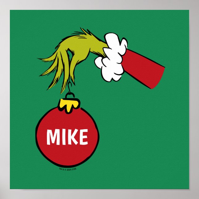 Grinch | Personalized Ornament Poster (Framsidan)