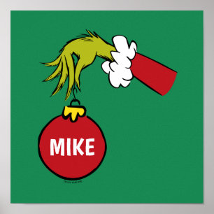 Grinch   Personlig Ornament Poster