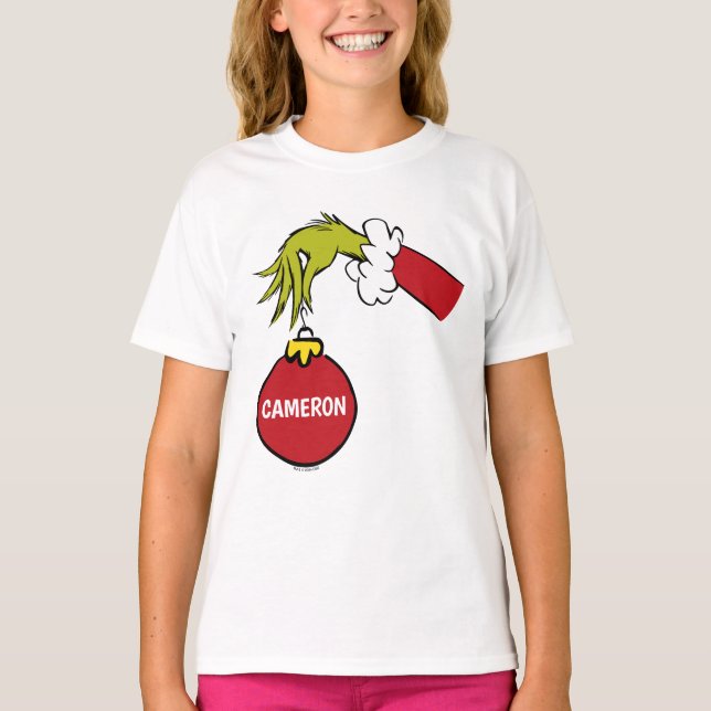 Grinch | Personligt Namn T Shirt (Framsida)