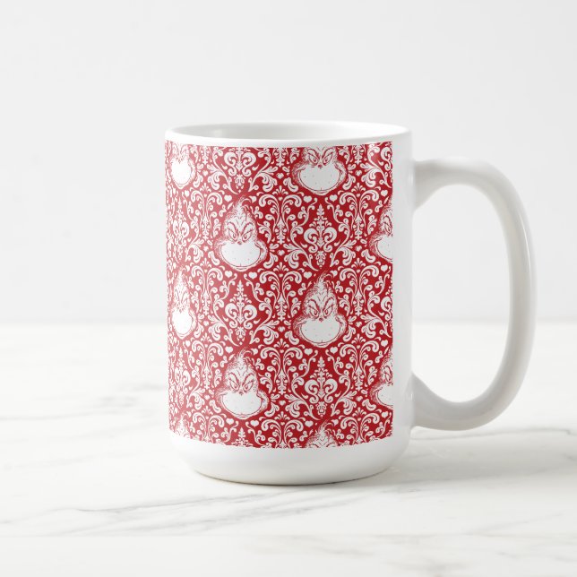 Grinch | Röd mask-mönster Kaffemugg (Höger)