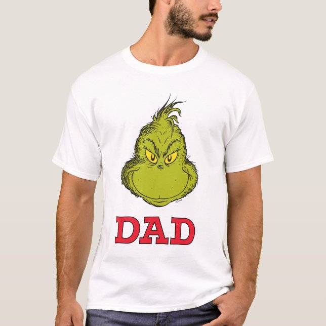 Grinch röd och grön snöflinga födelsedag t shirt (Framsida)