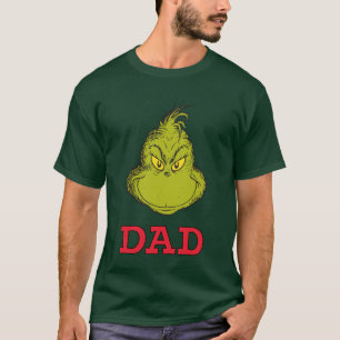 Grinch röd och grön snöflinga födelsedag t shirt