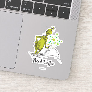 Grinch Roligt Behöver Kaffe Klistermärken