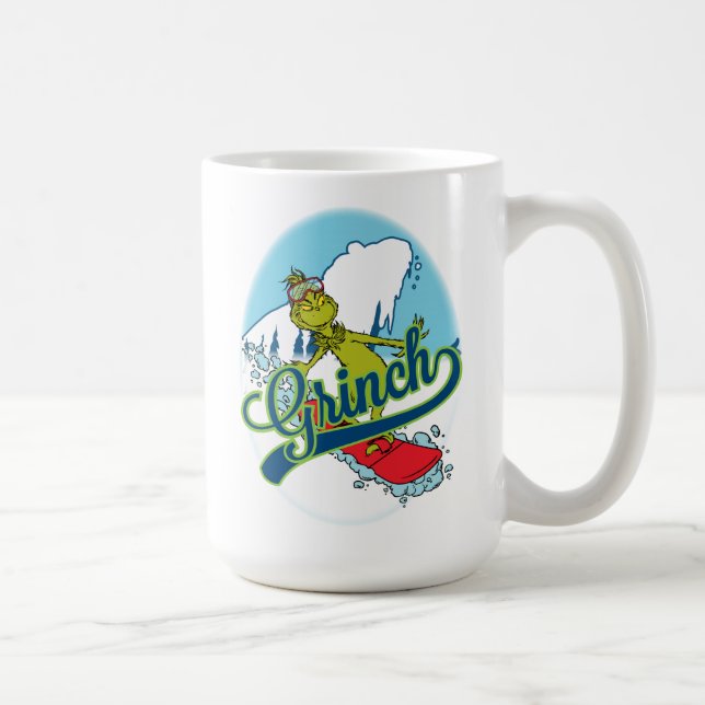Grinch Snowboardåkning Kaffemugg (Höger)