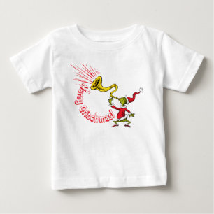 Grinch som blåser i den glada Grinchmas-hornen T Shirt