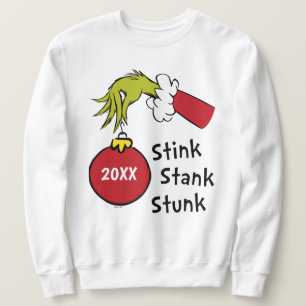 Grinch   Stink Stank Stunk Hoodie Lång Ärmad Tröja
