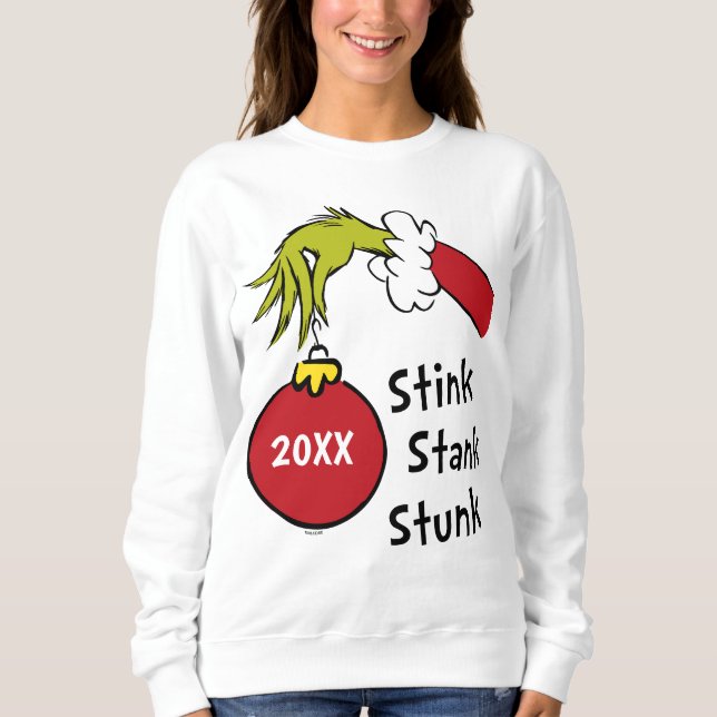 Grinch | Stink Stank Stunk Hoodie T Shirt (Framsida)