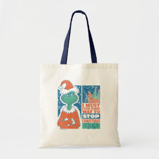 Grinch | Stoppa julen Vintage-grafik Tygkasse