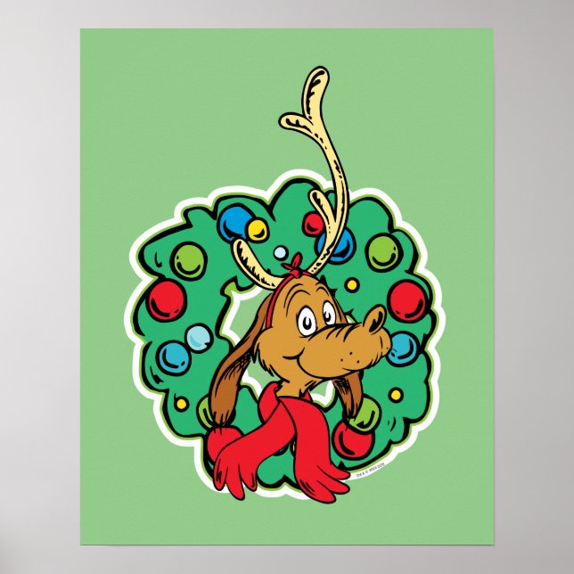 Grinch | Stor julkrans Poster (Framsidan)