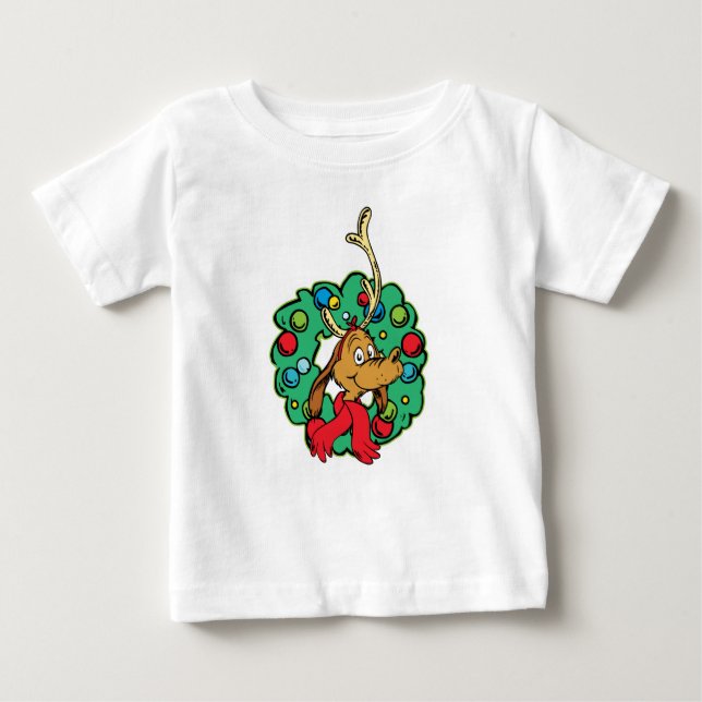 Grinch | Stor julkrans T Shirt (Framsida)