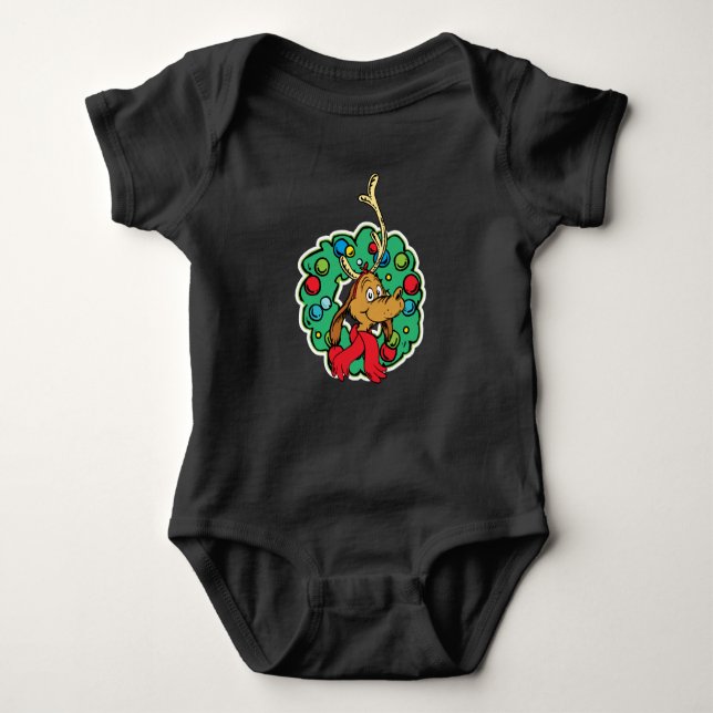 Grinch | Stor julkrans T Shirt (Framsida)