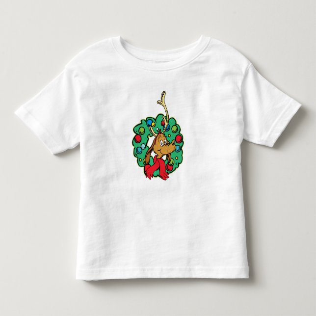 Grinch | Stor julkrans T Shirt (Framsida)
