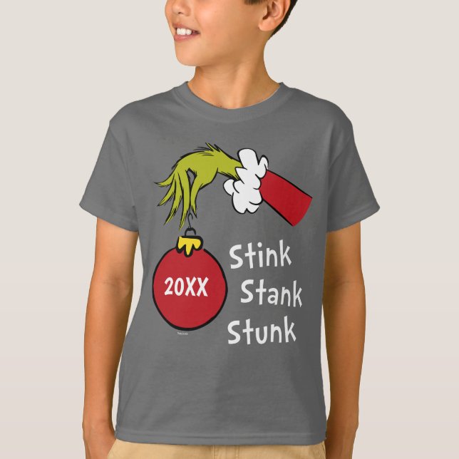 Grinch | Strecksats för streck T Shirt (Framsida)