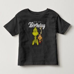 Grinch Svarta Tavlan Det Är Min Födelsedag T Shirt