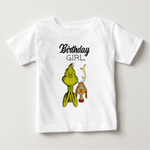 Grinch Tavla Födelsedagsflicka T Shirt
