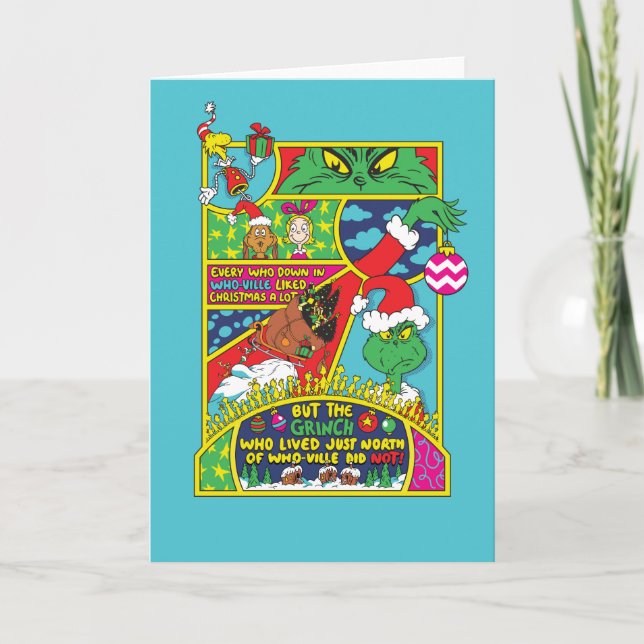 Grinch | Tecknad Grafisk Kort (Framsida)