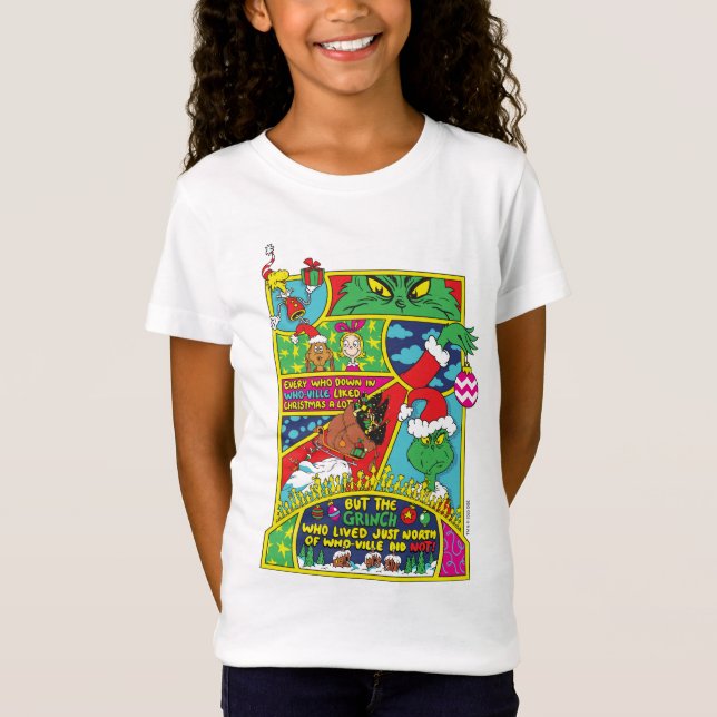 Grinch | Tecknad Grafisk T Shirt (Framsida)
