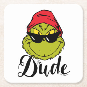 Grinch The Dude Underlägg Papper Kvadrat