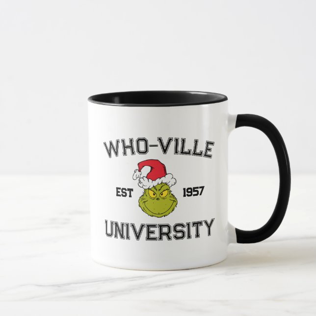 Grinch | WHO-ville Universiteten Est 1957 Mugg (Höger)