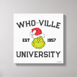 Grinch Who-ville Universitetet Est 1957 Canvastryck