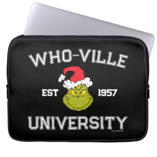 Grinch Who-ville Universitetet Etabl 1957 Laptop Fodral