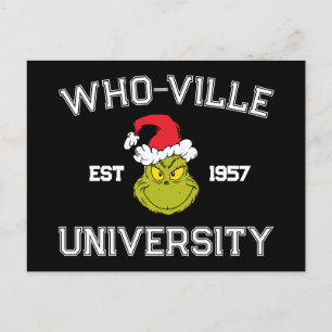 Grinch Who-ville Universitetet Etabl 1957 Vykort