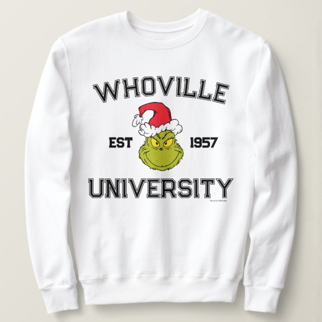 Grinch | Whoville Universitetet Est 1957 T Shirt (Design framsida)
