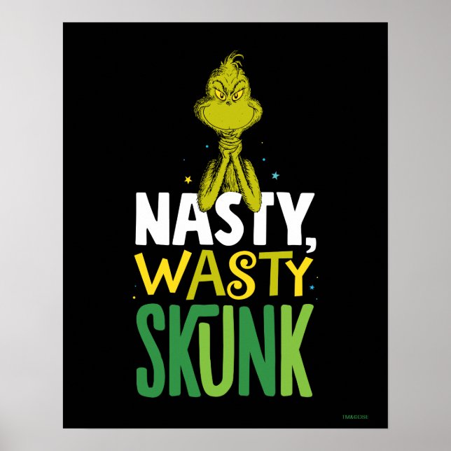 Grinchen | Äckliga Dräggiga Skunknosen Poster (Framsidan)