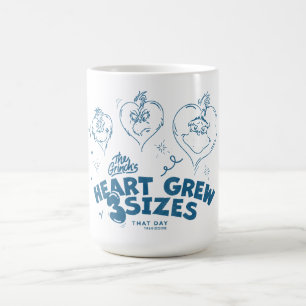 Grinches hjärta växte 3 storlekar kaffemugg