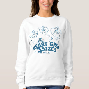 Grinches hjärta växte 3 storlekar t shirt