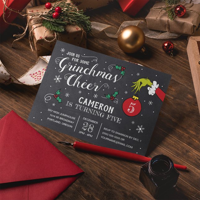 Grinches skrivtavelfödelsedag (Skapare uppladdad)