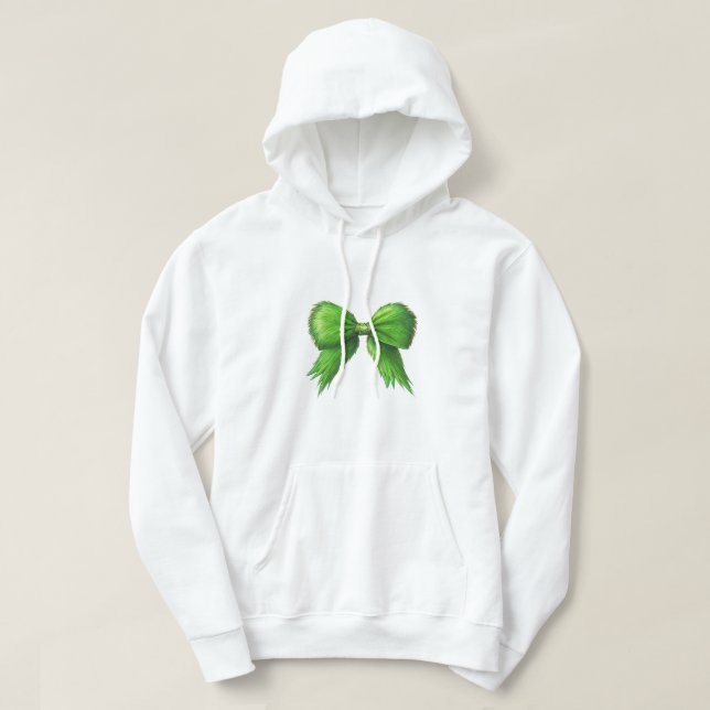 Grinchmas Coquette Bow Hoodie (Design framsida)